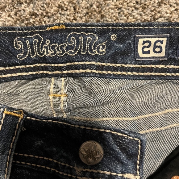 NEW LISTING: Miss Me Jeans, Women size 26, Mid rise boot cut, dark blue - Picture 11 of 16